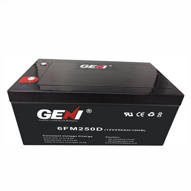 Deep Cycle 12V 250AH lokað blýsýru rafhlaða