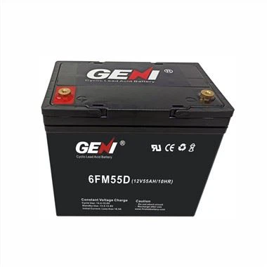 Deep Cycle 12V 55AH lokað blýsýru rafhlaða