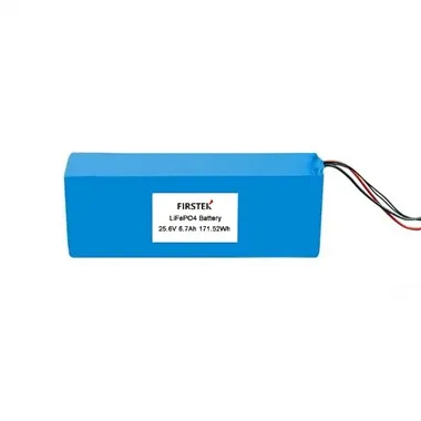 Lágt hitastig 25.6V6.7Ah 8S2P LiFePO4 Sól Tracker rafhlaða