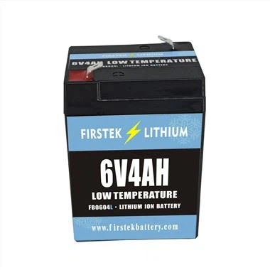 Lágt hitastig 6V 4AH LiFePO4 rafhlaða